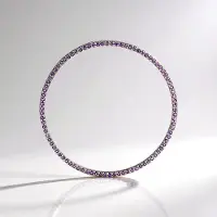 Cavill - Zilveren Hanger met 90 Madagaskar Amethisten 1,458 ct - 925 Sterling Zilver Platina - Elegante Paarse Edelstenen - MONOSONO Collection