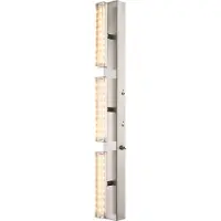 Globo Spotserie Globo Lombardia LED - Nikkel mat/Acryl - 3 lichts