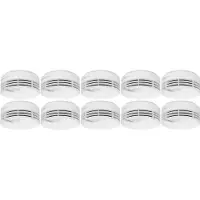 Hekatron Rookmelder Set van 10 stuks Incl. batterij (10 jaar) werkt op batterijen (Ø x h) 104 mm x 48 mm
