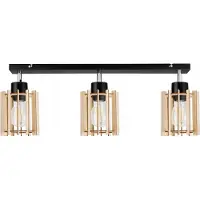 Light hom Moderne LED-plafondlamp van hout