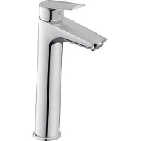 Duravit Wastafelkraan no.1 1-gats wastafelkraan eengreeps large size zonder waste voorsprong 12.9 cm chroom