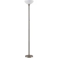 LINDBY Uplighter vloerlamp Ignacia, alu / grijs / zink, Woon-/ Eetkamer, metaal, Modern, vloerlamp