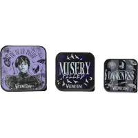 Wednesday - Gothic Lunchbox - 3 Snack Boxes - voor Geen - standaard - Maat Standard