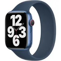 Apple Siliconen solobandje voor de Watch | 38/40/41/42 mm - Maat 9 - Abyss Blue