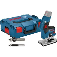 Bosch accukantenfrees GKF 12V-8 Solo incl. 2x bovenfrezen in L-Bo...