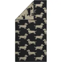 Cawö Douchelaken We love Dogs Black/Beige