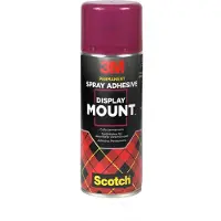 Diversen Scotch DisplayMount Lijmspray Transparant Voor permanente verbindingen 400 ml