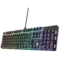 Trust GXT 871 Zora, kabel, USB, mechanische schakelaar, QWERTY-indeling, RGB-LED, zwart
