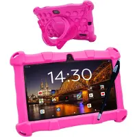 AngelTech Kindertablet Slim – 3+4GB RAM - 32+64GB – 100%Kidsproof – Vanaf 3 Jaar – 7 Inch – Ouderlijk Toezicht – Roze