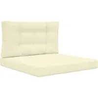 vidaXL Buitenbankkussen Polyester Crèmekleurig 80 x 80 cm