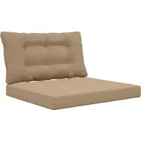 vidaXL Buitenbankkussen Polyester Taupe 80 x 68,5 x 8 cm