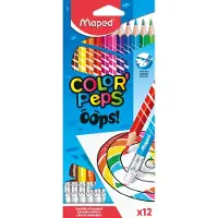 Maped Color'Peps Uitwisbare Kleurpotloden 12 Stuks