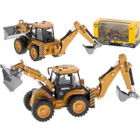 Sans marque Metalen graafmachinelader met beweegbare bakken Die-Cast 1704 1:50