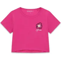 GUESS Meisjes crop T-shirt Purple Dragonfruit