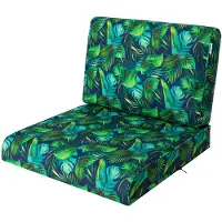 Hobbygarden - Stoelkussen - NEL - Bladeren - Blauw