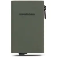Piquadro Corner Portemonnee RFID-bescherming 7 cm olijf