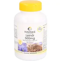 Warnke Vitalstoffe GmbH WARNKE Lijnzaadolie, 500 mg zachte capsules, 250 capsules