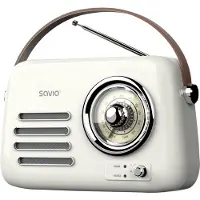 Savio RS-02 Draadloze radio, wit