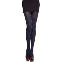 Merry Style MS-GB-317 Dames Panty - 60 DEN- Gedessineerd - 3D-technologie - Polyamide - Marine - M