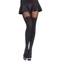 Merry Style Dames Panty - 60 DEN - Polyamide - Microvezel - MS-GB-370 - Zwart - S