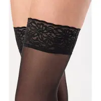 Merry Style MS-SS-J01 Dames Panty - 15 DEN- halsterloos - Fijn Kousen - Polyamide - Nero - XS-S