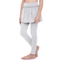Merry Style Meisjes Lange Legging van Katoenen met Rok - Sport - MS-MS10-255-LE - Gemêleerd - 128