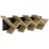 Huisenthuis.nl Wandrek Montana Artisan Eiken - Matera - Breedte 127.5 cm - Hoogte 38.5 cm - Diepte 25.5 cm