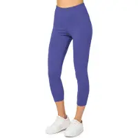 Merry Style MS-MS10-199-LE Dames Capri Leggings - Sport - Vrijetijdsbroek - 3/4 Lengte - Katoen - Sporbroek - Yogabroek - Kobalt - S