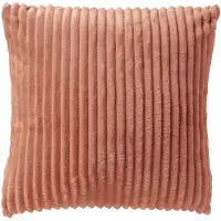 Dutch decor MART - kussenhoes 45x45 cm - zacht ribfluweel - gerecycled - Muted Clay - roze - met rits - zonder binnenkussen