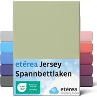 Etérea Himmlische Qualität etérea Jersey Hoeslaken 100x200 - 120x200 cm Oekotex Made in Green - 100% katoen - Lind