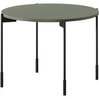 Bogart Sonatia ronde salontafel 60 cm met metalen poten | Kleur: Olijfgroen | Diameter: 60 cm