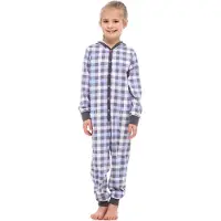 Merry Style Kinder Pyjama - ronde hals - lange mouwen - lange broek met zakken - Katoen - MS-MS10-223-PJ - Graphite Kariert - 158-164