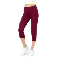 Merry Style – Dames - Sportbroek – Katoenen – Joggingbroek - 3/4 Lang – Wijn rood – L - MS-MS10-261-SW
