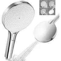 Auralum Max Douchekop - Regendouche - 4 Sproeistanden - Hoge Druk - Betere Huid - Handdouche - Luxe Moderne Handdouche - Chrome