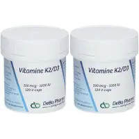 Deba Pharma Vitamine K2/D3 2x120 St Capsules