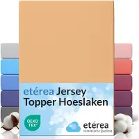 Eterea Cosmesi Naturale etérea Topper Jersey Hoeslaken 140x200 - 160x200 cm Oekotex Made in Green - 100% katoen - Zand