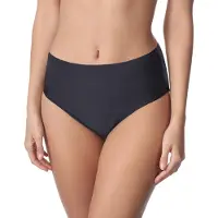 Merry Style MS-VO-M72W Dames Zwembroek - Zwemshorts - Bikinibroekje - Elastische tailleband - Polyamide & Elastaan - Zwart (9240) - 50
