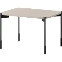 Bogart Sonatia 60 cm Rechthoekige Salontafel met Metalen Poten | Kleur: Kasjmier/Creamy | Maat: 60x40x45 cm
