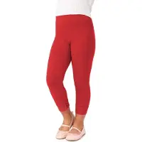Merry Style MS-MS10-293-LE Meisjes Leggings - Sport - Vrijetijdsbroek - 3/4 Capri – Viscose - Sporbroek - Yogabroek - Rood - 122