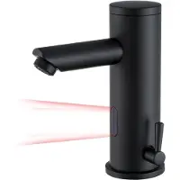 Auralum Max Wastafelkraan - Automatische Sensor Wastafelkraan - Contactloze Infrarood Sensor Wastafelkraan - Batterij Geactiveerd - Eéngreepsmengkraan voor Badkamer Wastafel