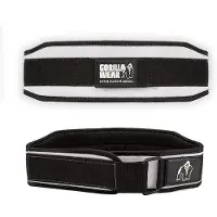 Gorilla wear Halterriem - 4 Inch Dames Lifting Belt - Zwart/Wit - M