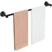 Auralum Max Auralum Handdoekrek Boren 62CM - Retro Handdoekhouder - Handdoekenrek Badkamer of Keuken - Handdoekstang Zwart