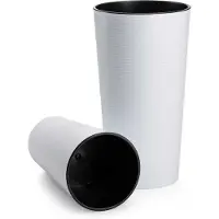HowHomely Urbanika - Bloempot - Wit - H36 cm - Modern Design