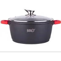 Bavary KATG26 Pan - Braadpan - Soeppan - Ø 26 cm - Inductie - Keramisch - 4.8 Liter - Zwart