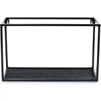 HowHomely LoftRack Classic - Wandplank - Modern loftdesign - Staalconstructie - Zwart - 50 cm