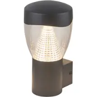 Globo Lighting Buitenlamp aluminium zwart 'Delta' led lamp 9W 230mm