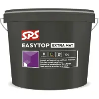 SPS Easytop Extra Mat | Matte Muurverf en Plafondverf 10 LTR - Donkere kleur|1