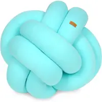 Viking Choice Knot kussen - turquoise - 35x35 cm - sierkussen