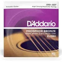 Daddario D'Addario EJ38H 10-27 -Jeu de Cordes guitare acoustique Nashville