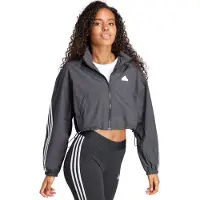 Adidas Jas Dames FI 3S WND WB Grijs - Maat XL